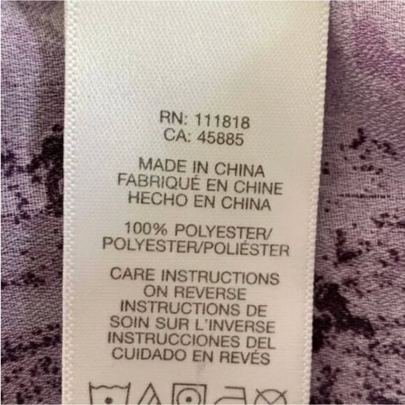 MICHAEL Michael Kors Women's Boho V-Neck Abstract Print Blouse Size Large - Picture 11 of 14